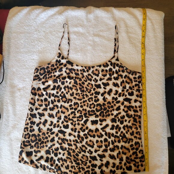 Vero Moda | Leopard Print Camisole | M | Sand Brown Black - Picture 2 of 4